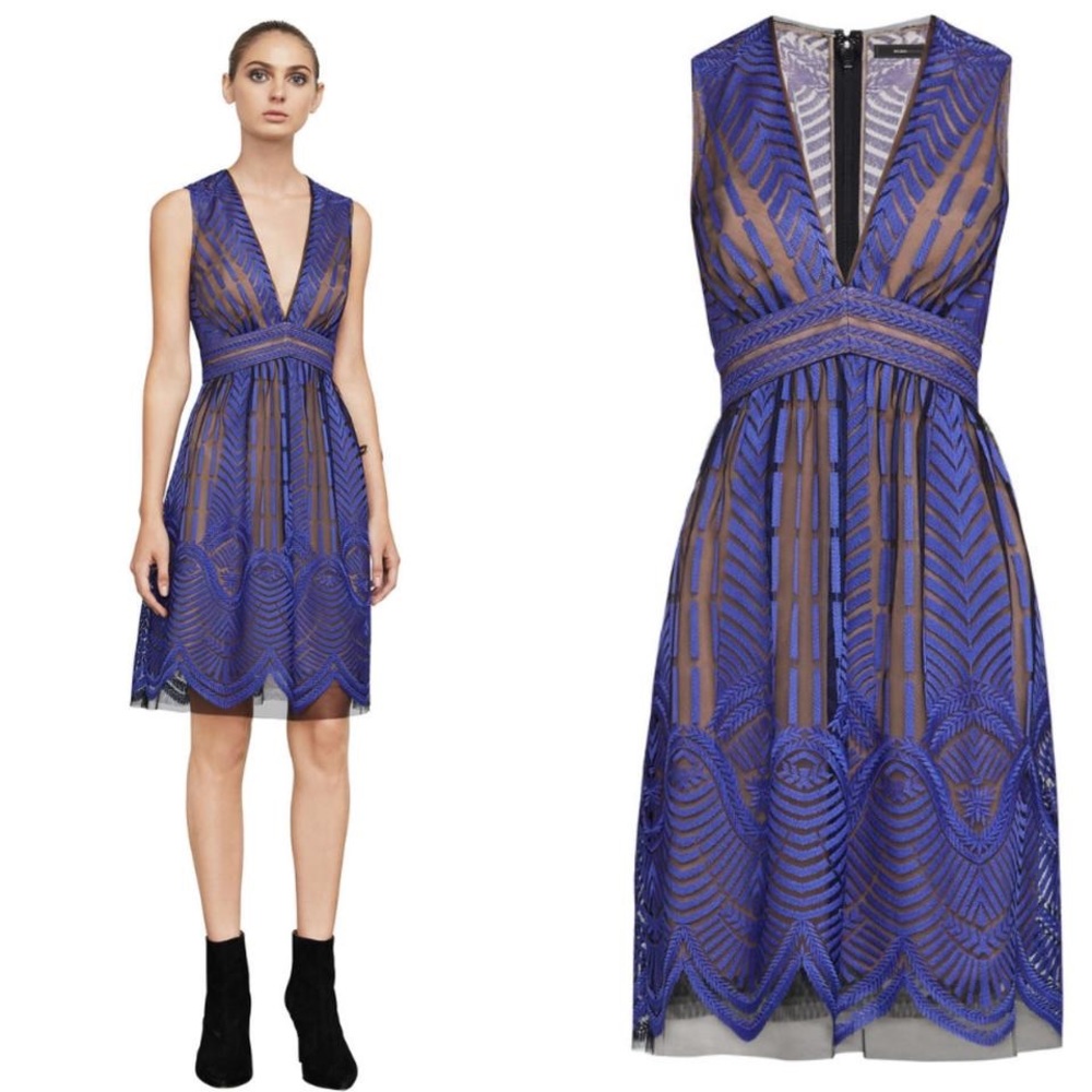 BCBGMAXAZRIA Kellyn Embroidered Dress